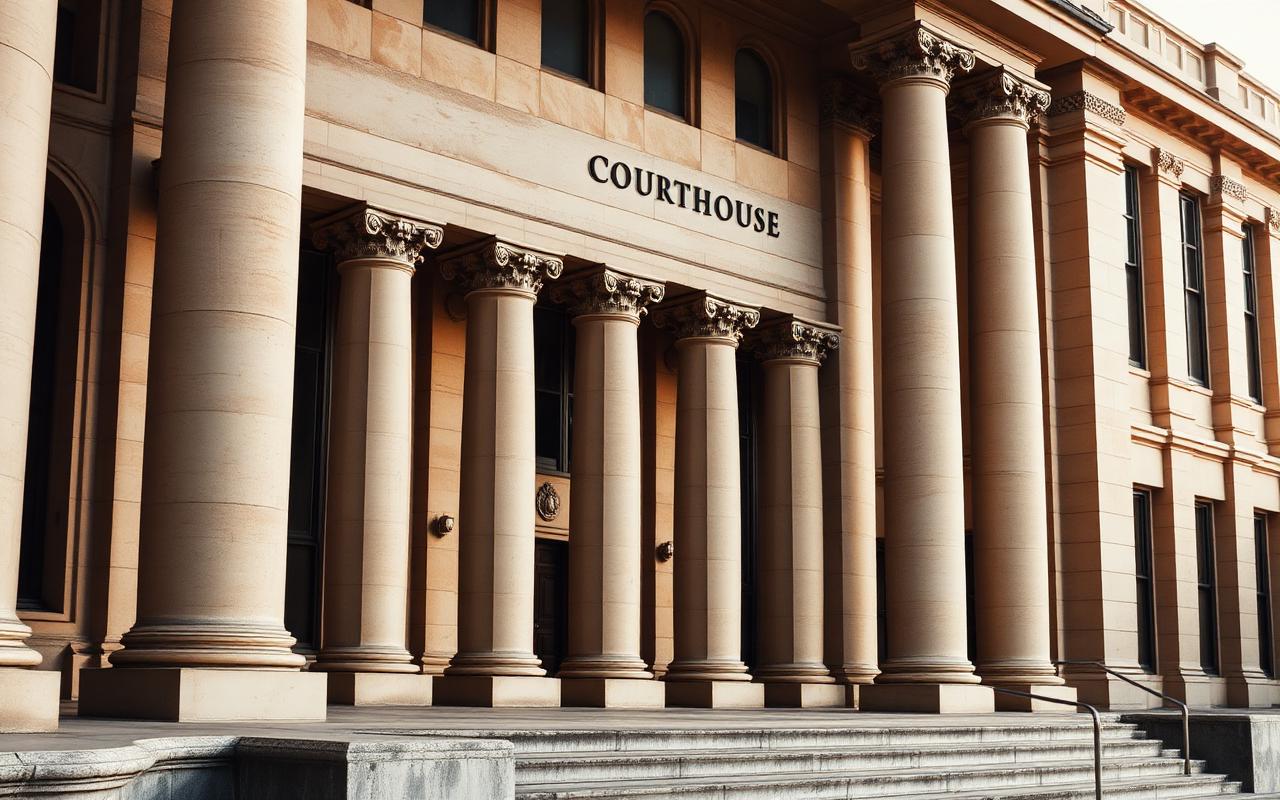 Australian courthouse representing verified expert witness credentials.